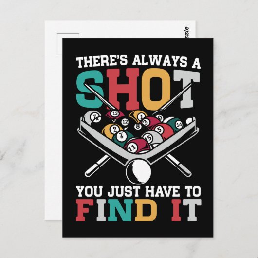 Billiard Quote Funny 8 Ball Player Briefkaart (Voorkant / Achterkant)