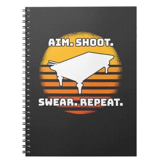 Billiard Retro  Notitieboek (Voorkant)