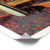 Billiard Room in Meni-Hubert door Degas Poster (Hoek)