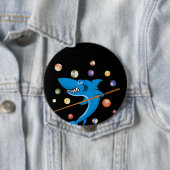 Billiard Shark 8 Ball Player Pool Table Cue Stick Ronde Button 4,0 Cm (In situ)