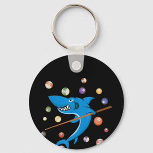 Billiard Shark 8 Ball Player Pool Table Cue Stick Sleutelhanger