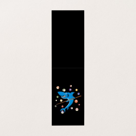 Billiard Shark 8 Ball Player Pool Table Cue Stick Visitekaartje (Buitenkant ongevouwen)