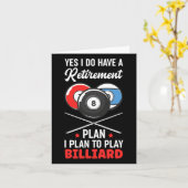 Billiard Snooker Ball Billiard Retirement Plan Kaart (Gele Bloem)