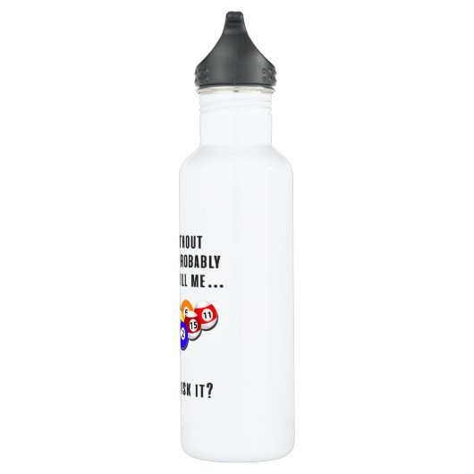 Billiard Snooker Pool Billiards Funny Gift Idea Waterfles (Rechts)