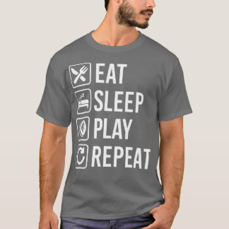 Billiard Snooker PoolEat Sleep Herhalen T-shirt