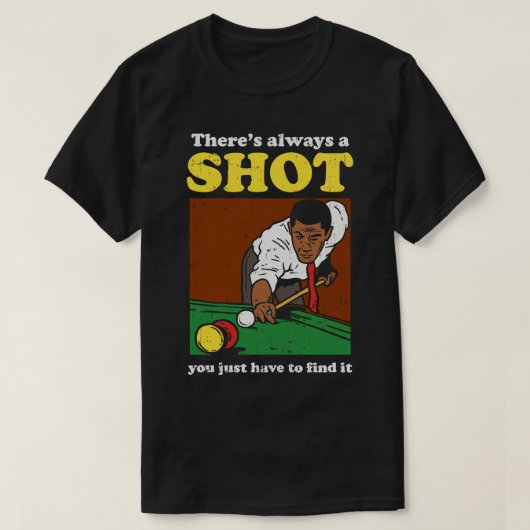 Billiard Snooker Retro 1 T-shirt (Design voorkant)