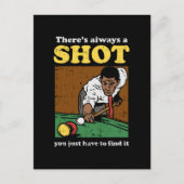 Billiard Snooker Retro Briefkaart (Voorkant)