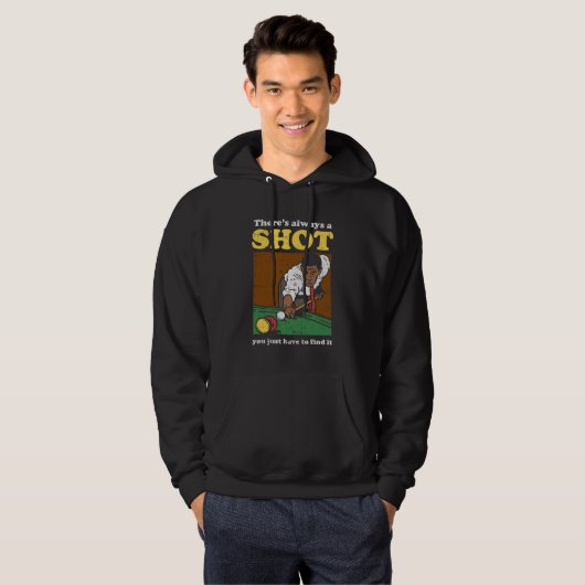 Billiard Snooker Retro Hoodie (Voorkant volledig)