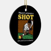 Billiard Snooker Retro Keramisch Ornament (Rechts)
