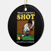 Billiard Snooker Retro Keramisch Ornament (Links)