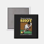 Billiard Snooker Retro Magneet (Voorkant / Achterkant)