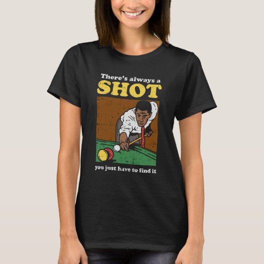 Billiard Snooker Retro T-shirt (Voorkant)