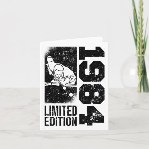 Billiard Snooker-spel Vintage 1984 Verjaardag Pool Kaart