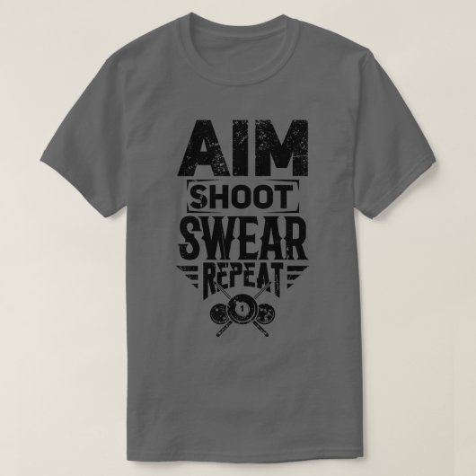 Billiard Snooker T-shirt (Design voorkant)