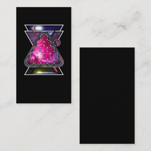 Billiard Space Snooker Pool Player Visitekaartje (Voorkant / Achterkant)