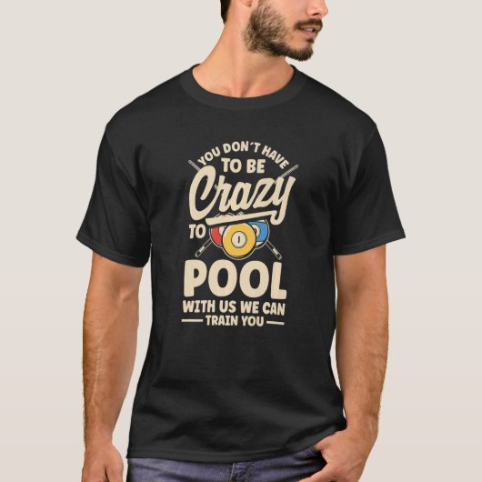 Billiard Team Snooker Player Pool T-shirt (Voorkant)