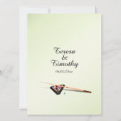 Billiard Theme Weddenschap Kaart (Achterkant)