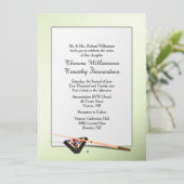 Billiard Theme Weddenschap Kaart (Staand voorkant)