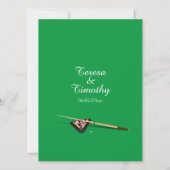 Billiard Theme Weddenschap Kaart (Achterkant)