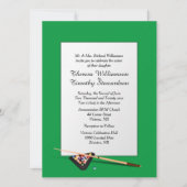 Billiard Theme Weddenschap Kaart (Voorkant)