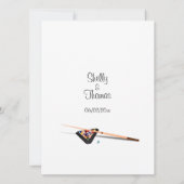 Billiard Theme Weddenschap Kaart (Achterkant)