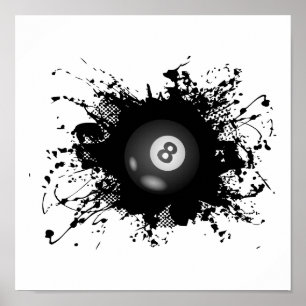 Billiard Urban Style Poster
