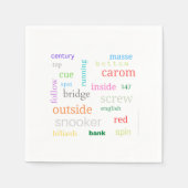 Billiardappelluiers Servet (Voorkant)