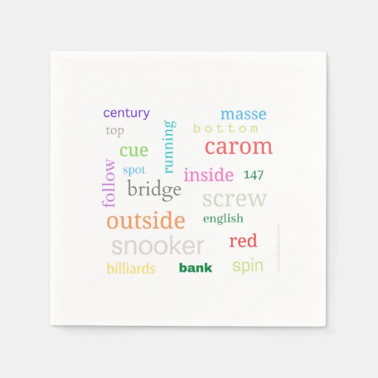 Billiardappelluiers Servet (Voorkant)