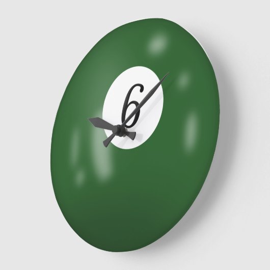 Billiardbaalnummer 6 grote klok (Hoek)