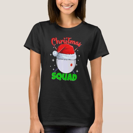 Billiardbaden voor kerstviadblaasballen t-shirt (Voorkant)