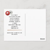 Billiardballen 30e verjaardagsfeest Postkaart (Achterkant)