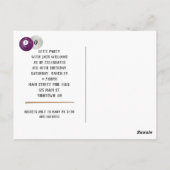 Billiardballen 40e verjaardagsfeest Postkaart (Achterkant)