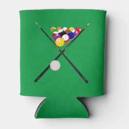 Billiardboxen en poolkussen blikjeskoeler