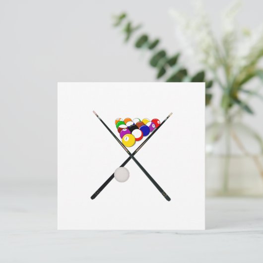 Billiardboxen en poolkussen kaart (Staand voorkant)