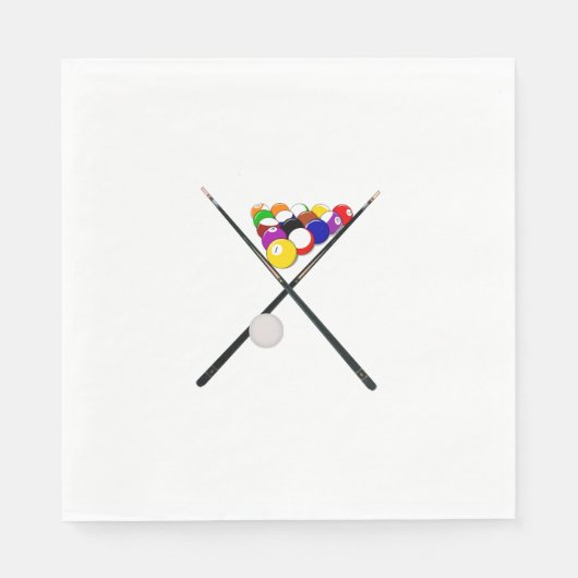 Billiardboxen en poolkussen servetten (Voorkant)