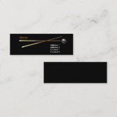 BilliardBusinessFront1, Naam, Adres 1, Adres... Mini Visitekaartje (Voorkant / Achterkant)