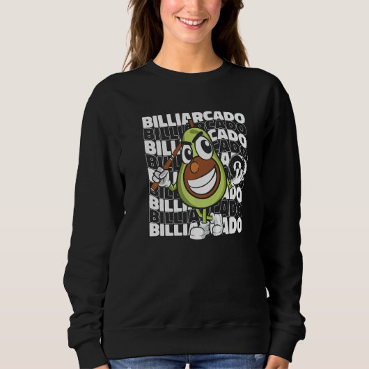 Billiardcado  Billiard Player Billard Table 8 Ball Trui (Voorkant)