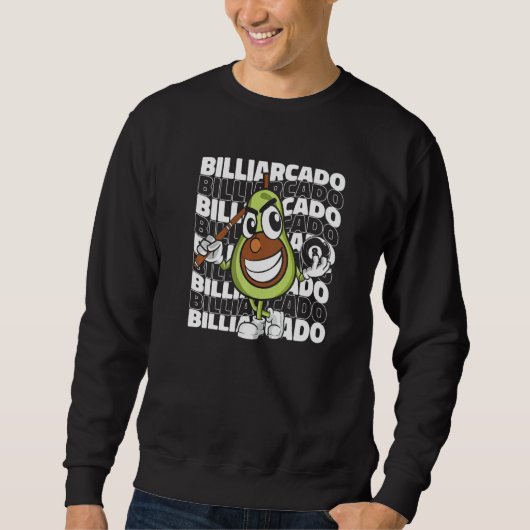 Billiardcado  Billiard Player Billard Table 8 Ball Trui (Voorkant)