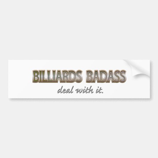 BILLIARDEN BUMPERSTICKER (Voorkant)