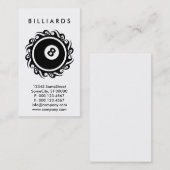BILLIARDEN VISITEKAARTJE (Voorkant / Achterkant)