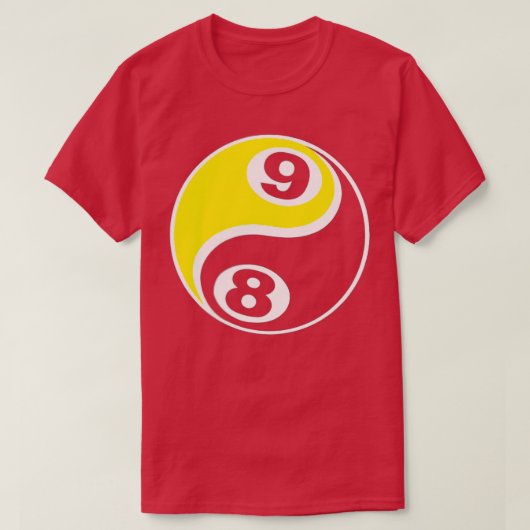 Billiardgroep 8 Ball 9 Ball Skull 1 T-shirt (Design voorkant)