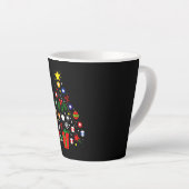 Billiardkerstboom Latte Mok (Rechterhoek)