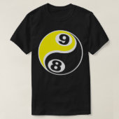 Billiardpool 8 Koel 9 Kogelschedel T-shirt (Design voorkant)
