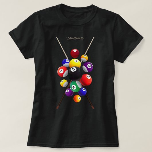 Billiardpool Billiards T-shirt (Design voorkant)