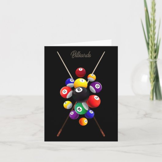 Billiardpool Kaart (Voorkant)