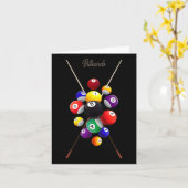 Billiardpool Kaart (Gele Bloem)