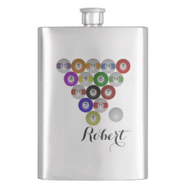 Billiardrack met acht balken flacon