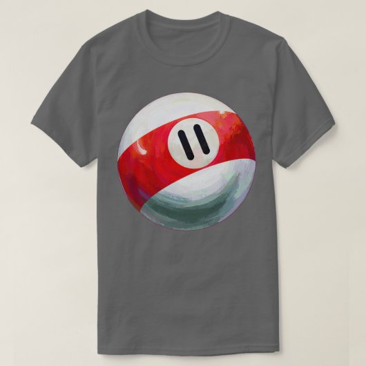 Billiards 11 Ball T-shirt (Design voorkant)