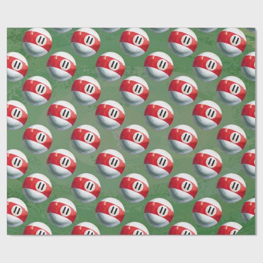 Billiards 11-balpatroon cadeaupapier (Vlak)