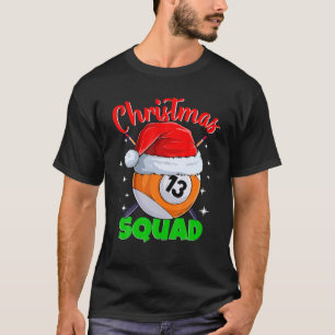 Billiards 13-Ball kerstvips Balls Billi T-shirt